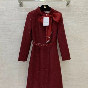 Self-Portrait chunky knit long-sleeved dress